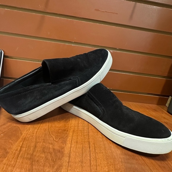 Vince Black Suede Men\'s Slip-On Shoes main image 7